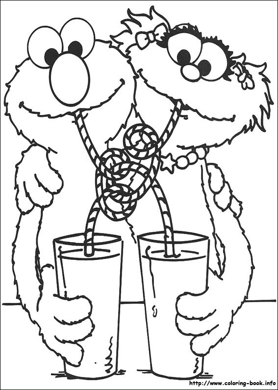 Sesame Street coloring picture